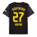 Borussia Dortmund Karim Adeyemi #27 Venkovní Dres 2024-25 Krátkým Rukávem